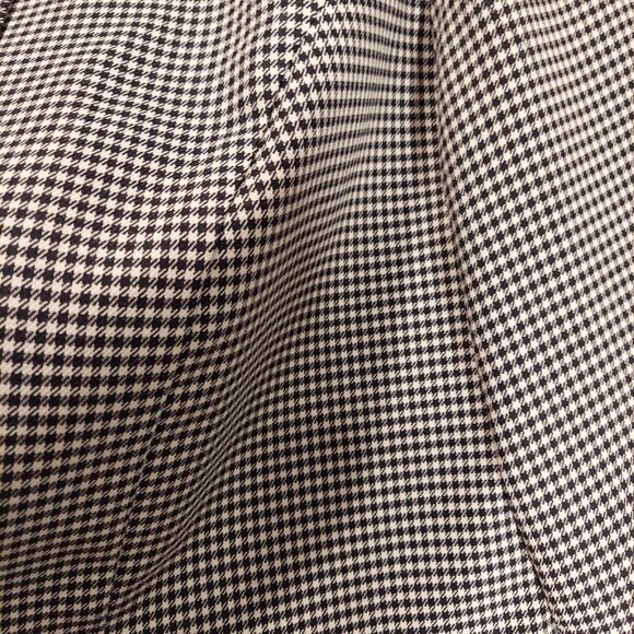 Jessica Howard Blazer Womens 14W black white plaid velvet collar buttons career - Picture 6 of 12